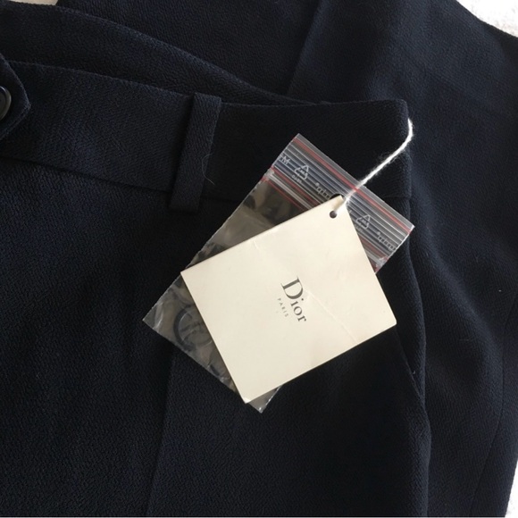 C. Dior Navy wool uniform slacks/ pants - Picture 2 of 8
